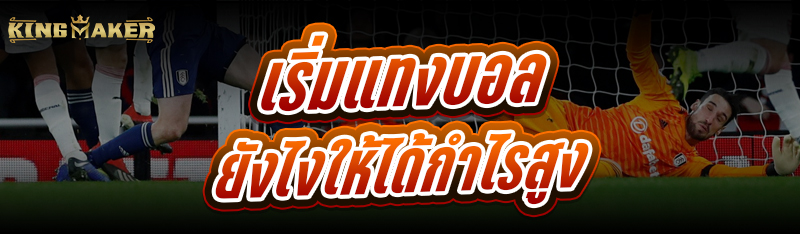 เริ่ม แทงบอล ยังไงให้ได้กำไรสูง