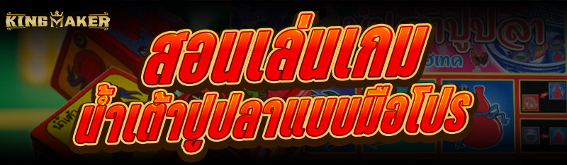 สอนเล่นเกม น้ำเต้าปูปลา แบบมือโปร